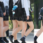 ミニスカ紺チェのJKちゃん